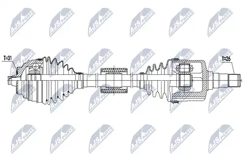 полуоска NTY NPW-BM-187