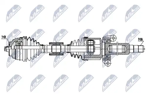 полуоска NTY NPW-BM-188