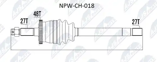 полуоска NTY NPW-CH-018