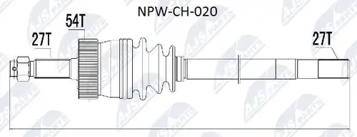 полуоска NTY NPW-CH-020