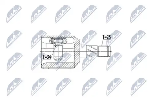 каре комплект, полуоска NTY NPW-CH-039