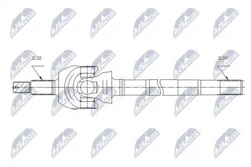 полуоска NTY NPW-CH-124