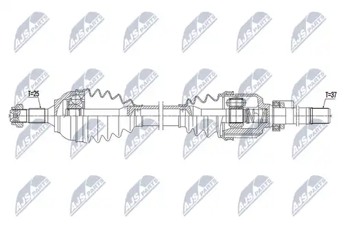 полуоска NTY NPW-CT-107