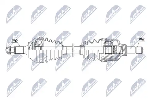 полуоска NTY NPW-CT-115