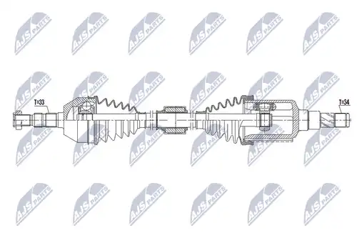 полуоска NTY NPW-DW-029