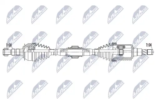 полуоска NTY NPW-DW-035