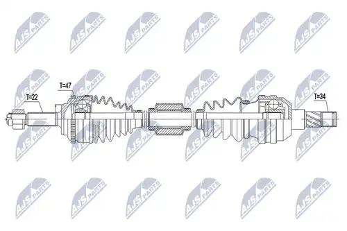 полуоска NTY NPW-DW-041