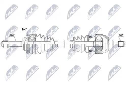 полуоска NTY NPW-DW-045