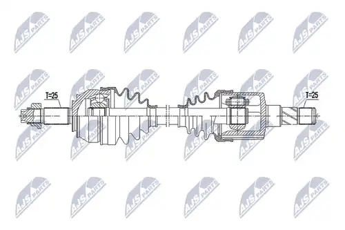 полуоска NTY NPW-FT-043