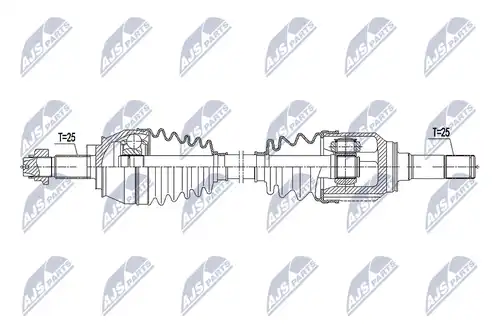 полуоска NTY NPW-FT-049