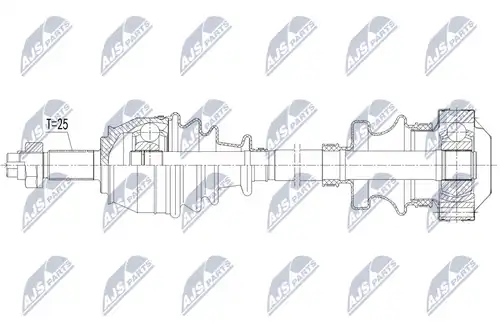 полуоска NTY NPW-FT-057