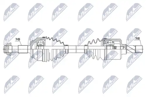 полуоска NTY NPW-FT-065