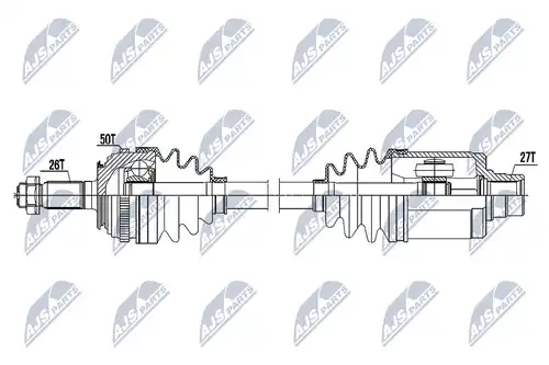 полуоска NTY NPW-HD-045