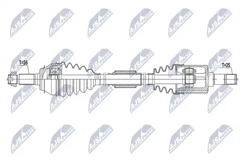 полуоска NTY NPW-HD-054