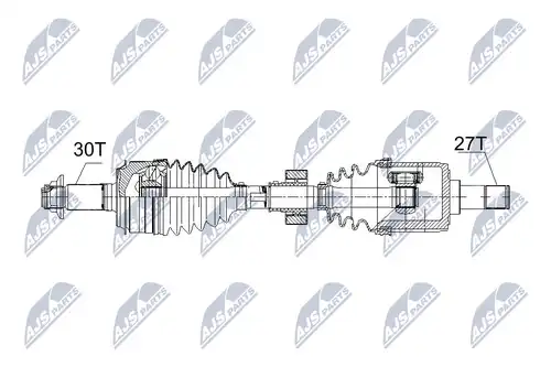 полуоска NTY NPW-HD-056