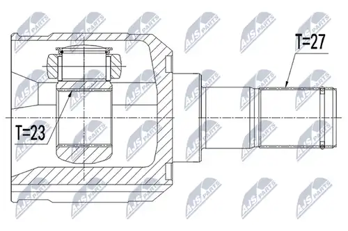 каре комплект, полуоска NTY NPW-HY-546