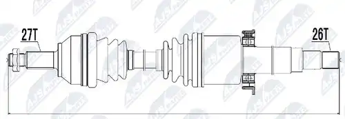 полуоска NTY NPW-JG-001