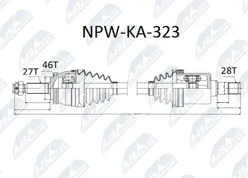 полуоска NTY NPW-KA-323