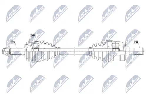 полуоска NTY NPW-KA-374