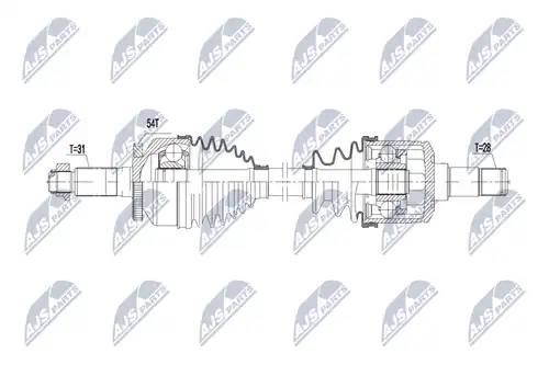 полуоска NTY NPW-KA-378