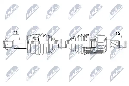 полуоска NTY NPW-LR-025