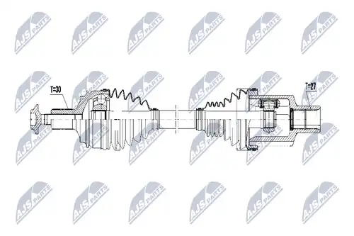 полуоска NTY NPW-ME-062