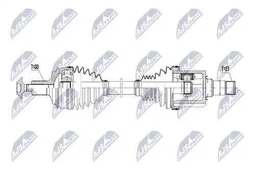 полуоска NTY NPW-ME-063