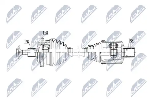 полуоска NTY NPW-ME-073