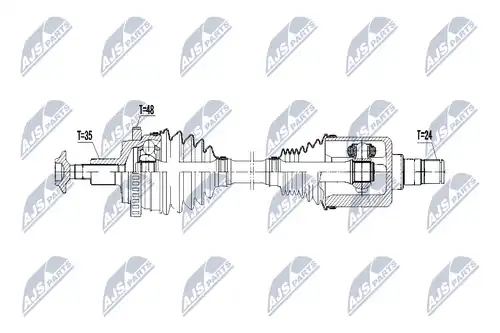 полуоска NTY NPW-ME-074