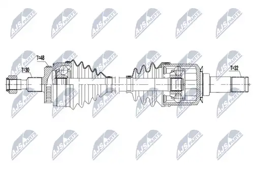 полуоска NTY NPW-ME-130