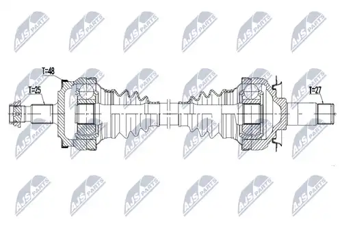 полуоска NTY NPW-ME-132