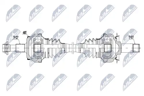 полуоска NTY NPW-ME-136