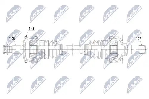 полуоска NTY NPW-ME-140