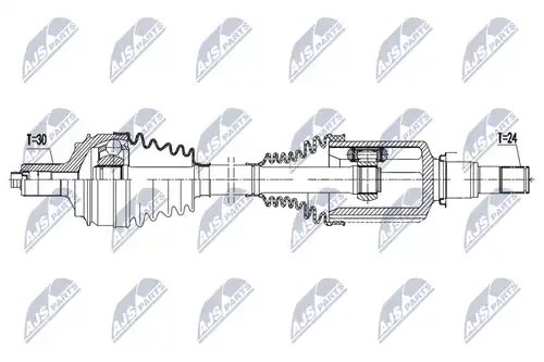 полуоска NTY NPW-ME-144