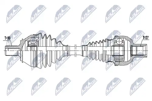 полуоска NTY NPW-ME-158