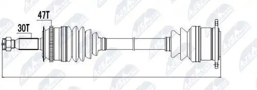 полуоска NTY NPW-MS-001