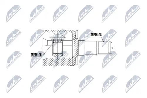 каре комплект, полуоска NTY NPW-MS-047