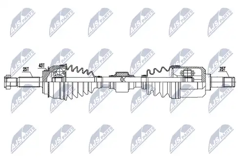 полуоска NTY NPW-MS-071