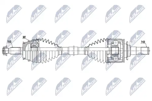 полуоска NTY NPW-MS-077