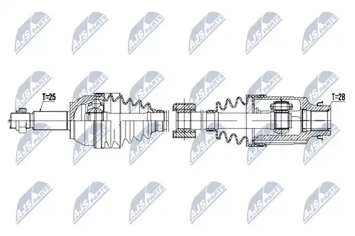 полуоска NTY NPW-MZ-050