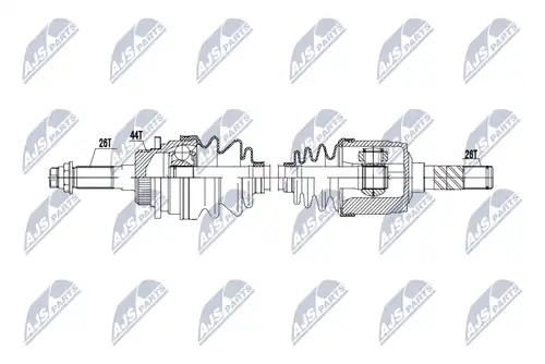 полуоска NTY NPW-MZ-070