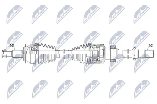 полуоска NTY NPW-MZ-082