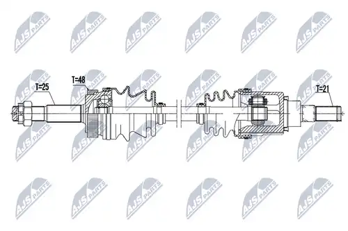 полуоска NTY NPW-NS-076