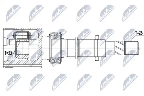 полуоска NTY NPW-NS-095