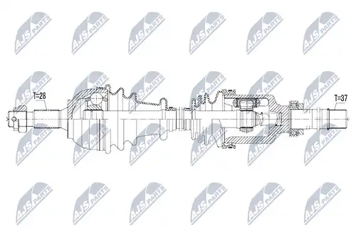 полуоска NTY NPW-PE-035