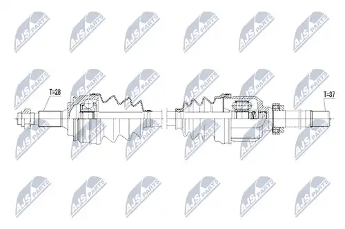 полуоска NTY NPW-PE-037