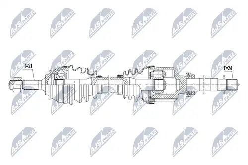 полуоска NTY NPW-PE-047