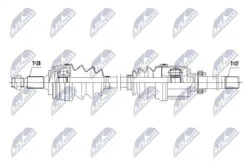 полуоска NTY NPW-PE-073