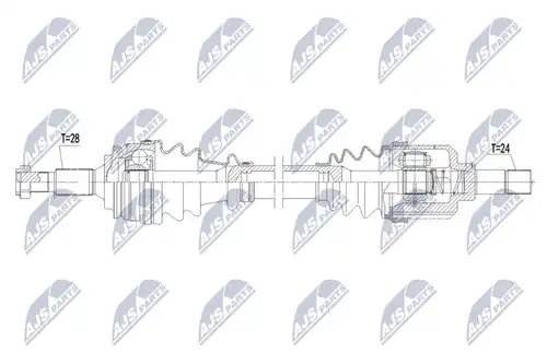 полуоска NTY NPW-PE-077