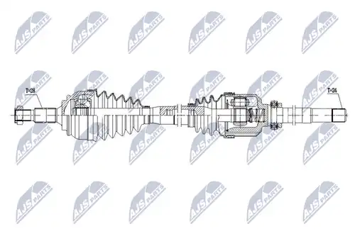 полуоска NTY NPW-PE-097